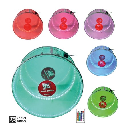 LED DRUM Davul HANDMADE Profi 52 cm. Plexi Schlagzeug Dhol Trommel mit LED,s