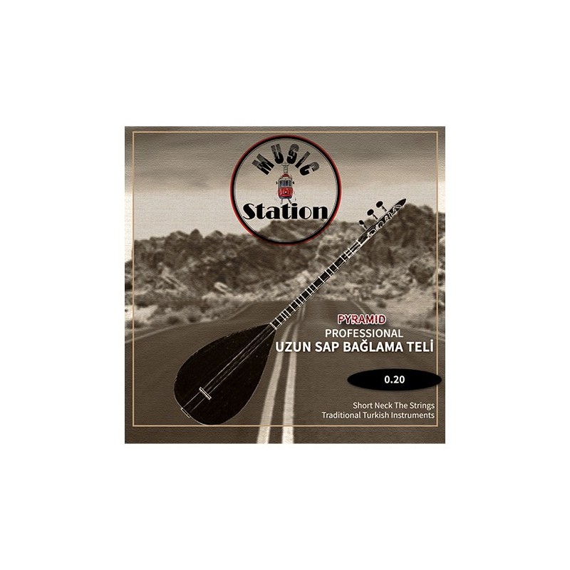 Music Station MPP-020 Pyramid 0.20 Profi Baglama-Draht mit langem Griff Verpackt