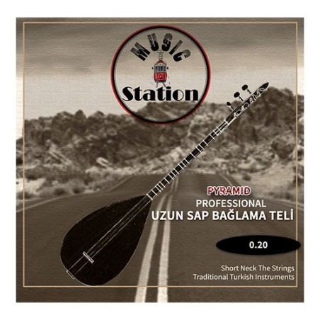 Music Station MPP-020 Pyramid 0.20 Profi Baglama-Draht mit langem Griff Verpackt